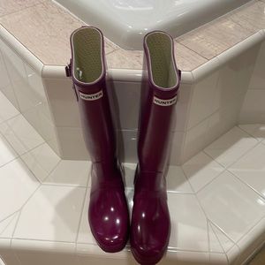 Purple Hunter rain boots